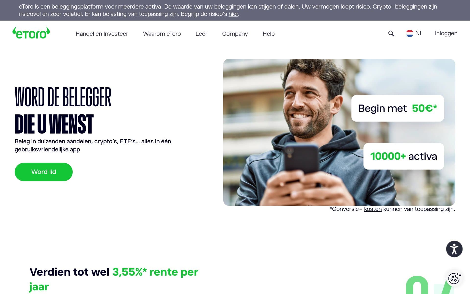eToro — Homepage