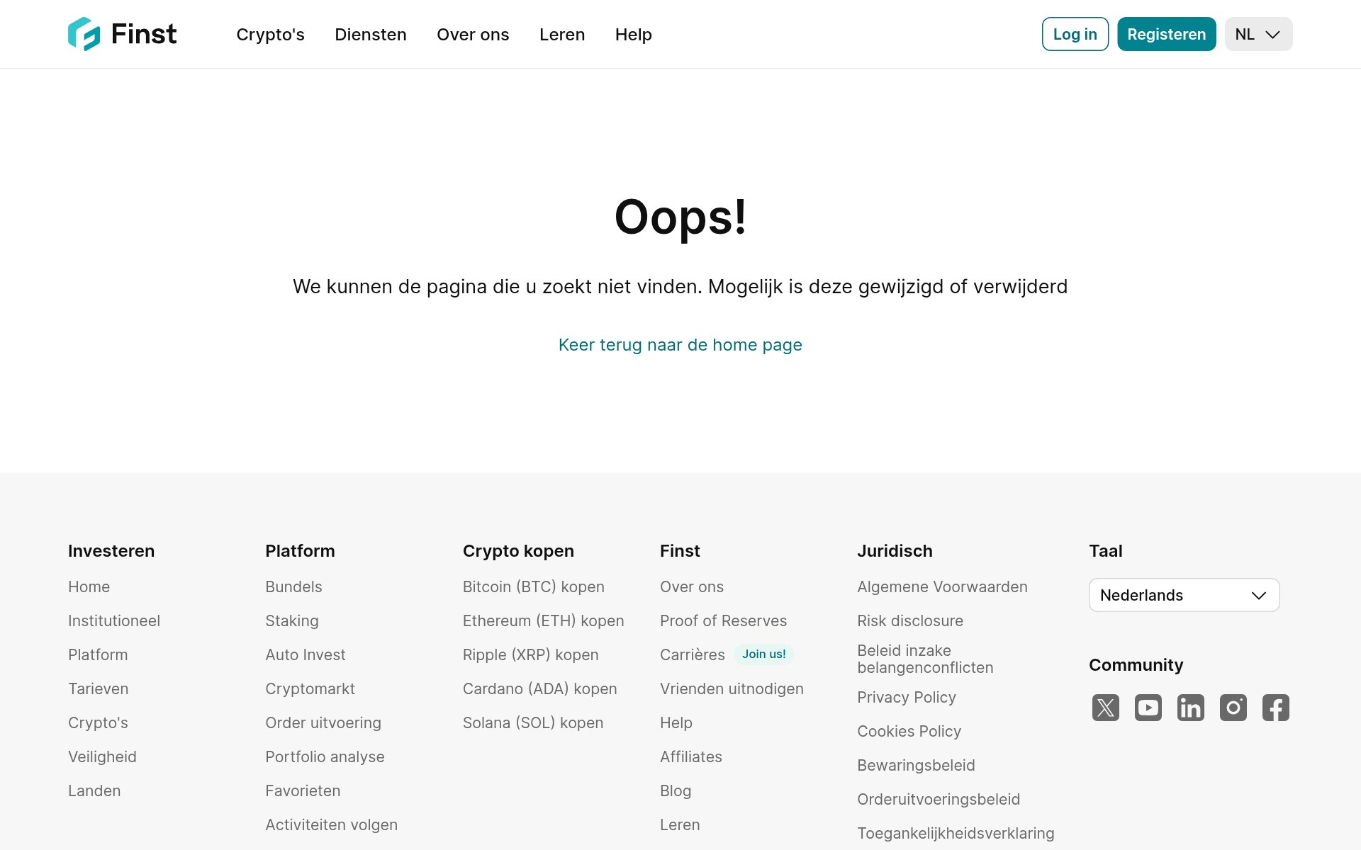 Finst kosten screenshot