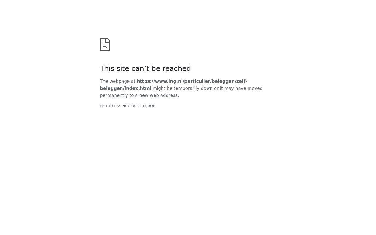 ING Zelf Beleggen — Homepage
