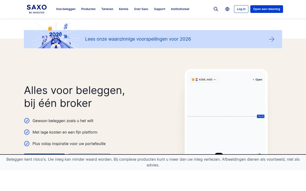 Saxo Bank — Homepage
